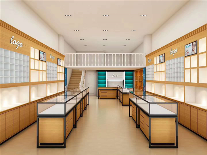 眼镜店展柜定制 