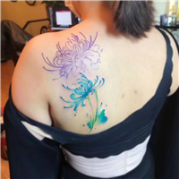 南充彼岸花纹身图案 