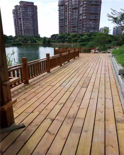 苏州防腐木地板1