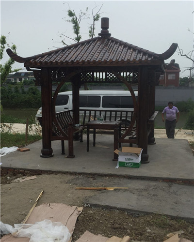 无锡防腐木凉亭1