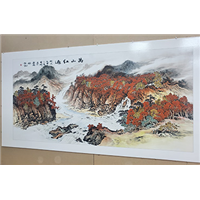 瓷板画壁画影壁墙画定制高温浮雕不褪色