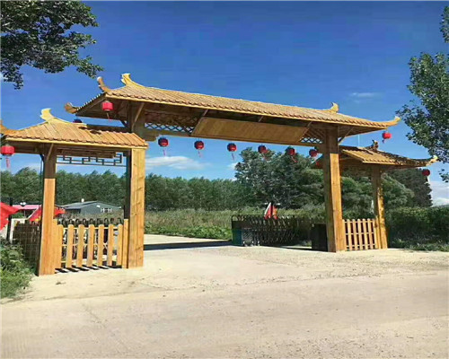 北京防腐木门头3