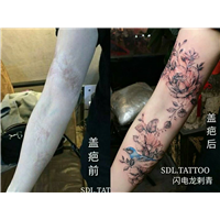 莆田疤痕覆盖纹身 