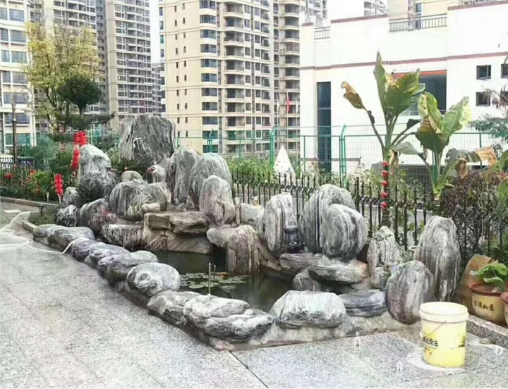 惠州假山鱼池施工w珠海假山鱼池施工 