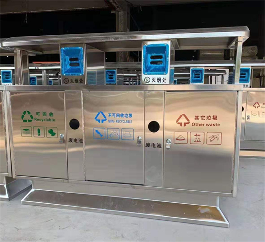 新疆不锈钢分类垃圾桶