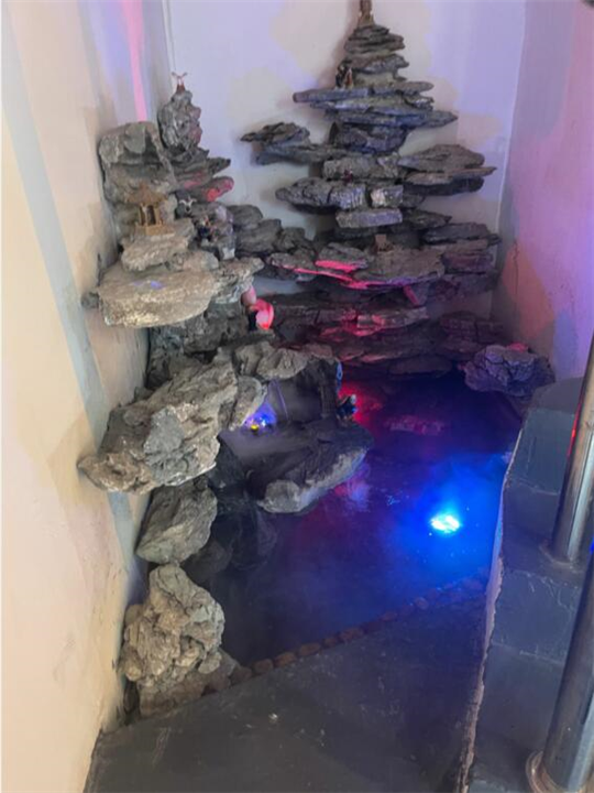 化州塑石假山饭店大门h清远塑石假山酒店