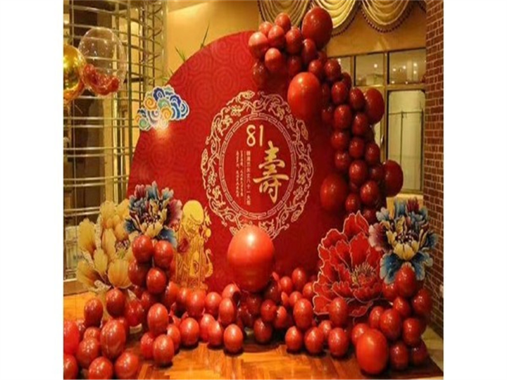 乌鲁木齐气球寿宴装饰 