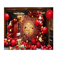 乌鲁木齐气球寿宴装饰 