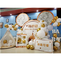 气球男宝宝宴装饰 