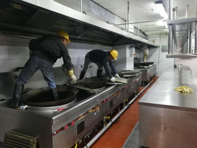 金牛区食堂烟道清洗抽油烟机清洗 