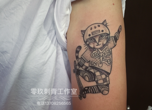 内江欧美风格纹身2849 