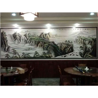 石家庄饭店墙绘