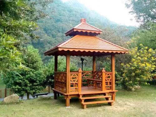 河南郑州防腐木凉亭 
