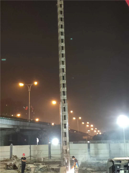 长春地铁桩格柱 