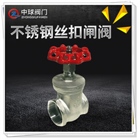 佛山批发管道阀门前置闸阀304硬密封丝扣闸阀 