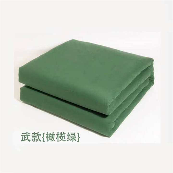 军绿全棉棉花被褥 