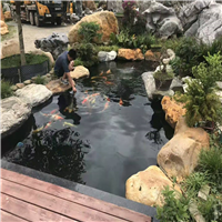 深圳假山鱼池制作 