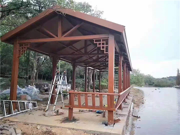 德州防腐木长廊123 