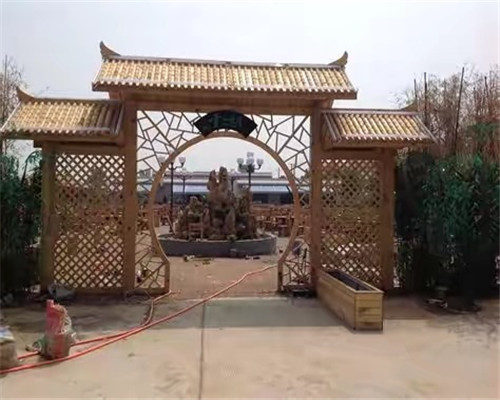 衡阳防腐木门头