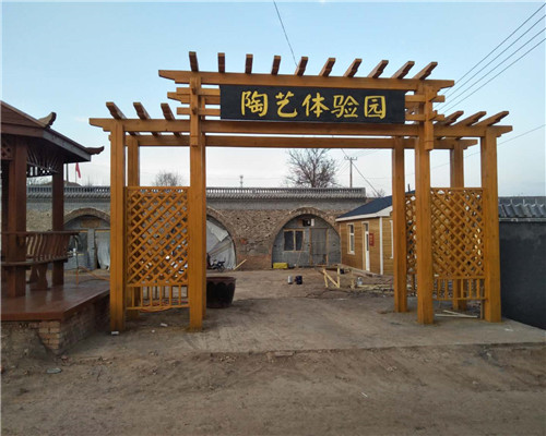 岳阳防腐木门头
