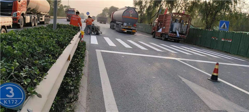河南厂区道路划线