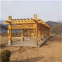 山西防腐木花架