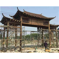 阿克苏防腐木凉亭 