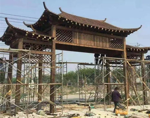 阿克苏防腐木凉亭 