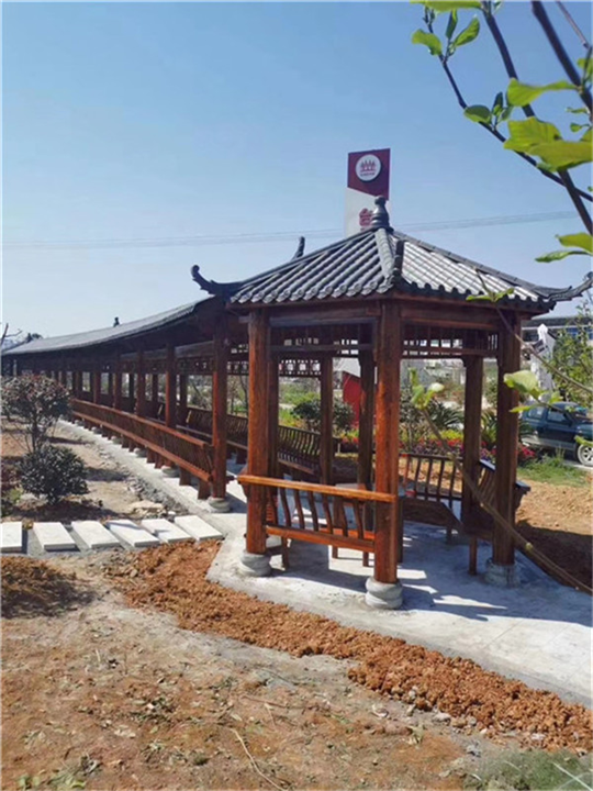 廊坊防腐木长廊