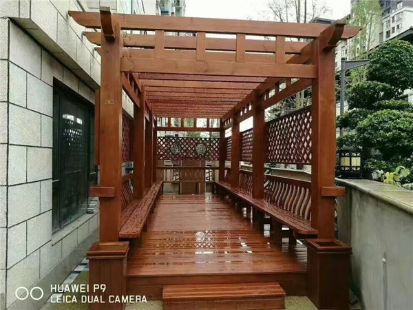 西安防腐木葡萄架安装