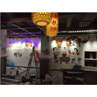 邵阳餐厅彩绘