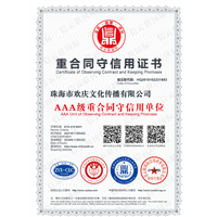 欢庆资质证书