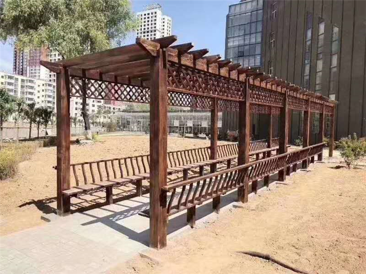 郑州防腐木葡萄架