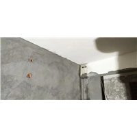 水泥墙上水钻孔