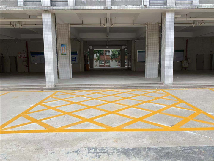 广东小区厂区网格划线
