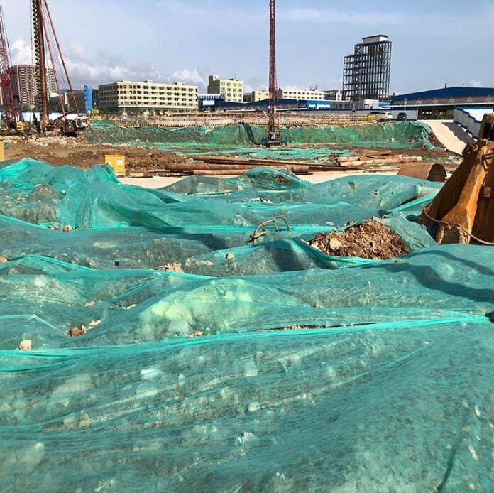江川县绿色的养护土工布
