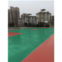 上海硅PU弹性层篮球场