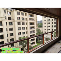 滑窗 三轨断桥铝双色金刚网纱窗 