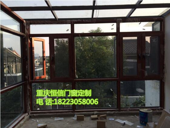 中空断桥铝二合一平开门窗 