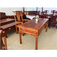 明式包圆办公桌，**花梨 