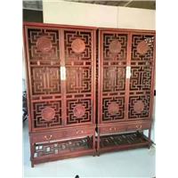 回型书柜（材质：赞比亚紫檀） 