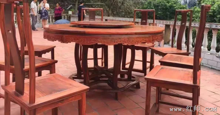 明式餐桌（材质：**花梨、赞比亚紫檀 