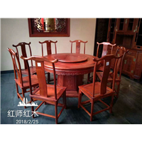 缅花素面圆餐桌 