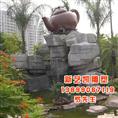 新疆室外假山喷泉-新疆绿化室内假山工程 