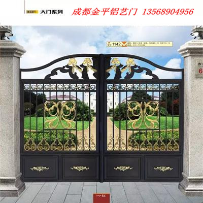 四川铝艺门 成都铝合金门 铝艺门制作厂 