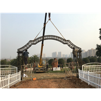 漫花庄园 玫瑰园 拱门安装