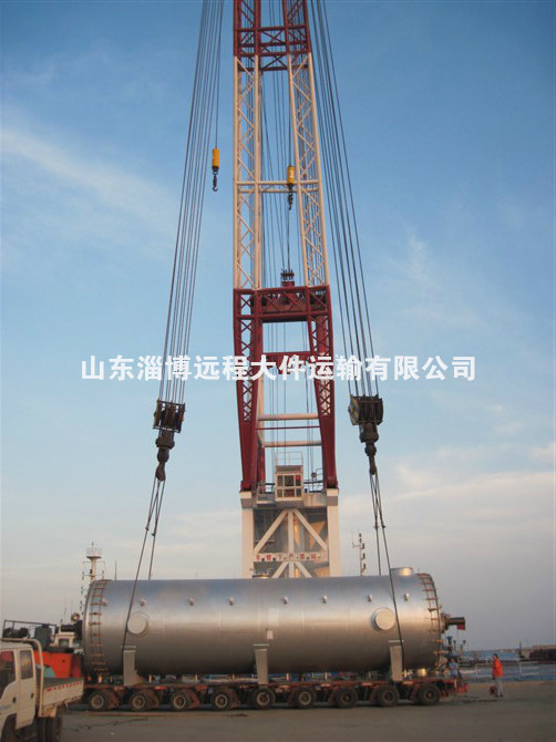 100罐体和130吨罐体}沈阳大件运输 