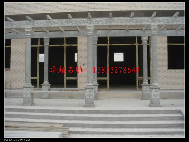 石雕长廊 石雕花架 园林雕刻加工厂 石雕加工厂 中式雕刻加工 石头花架
