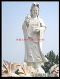 汉白玉观音 石雕观自在菩萨 石雕菩萨 汉白玉佛像加工 佛像定做 