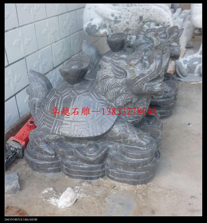 青石龙龟雕刻 石头龙龟 大理石龙头龟 石雕龙龟雕塑定做 定做加工石雕 